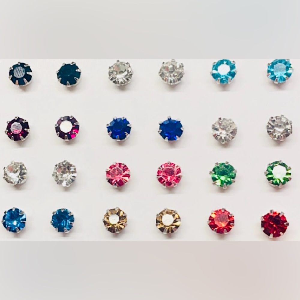 Classic Red Ruby Stud Earrings More Gemstones Ava… - image 2